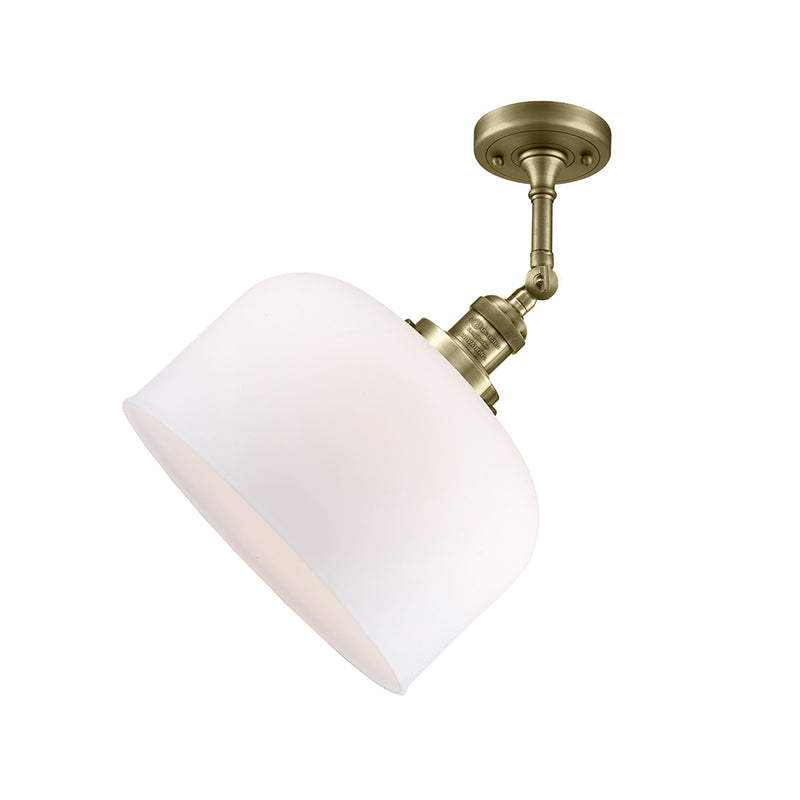 Innovations Lighting X-Large Bell 1 Light Semi-Flush Mount Part Of The Franklin Restoration Collection 201F-AB-G71-L