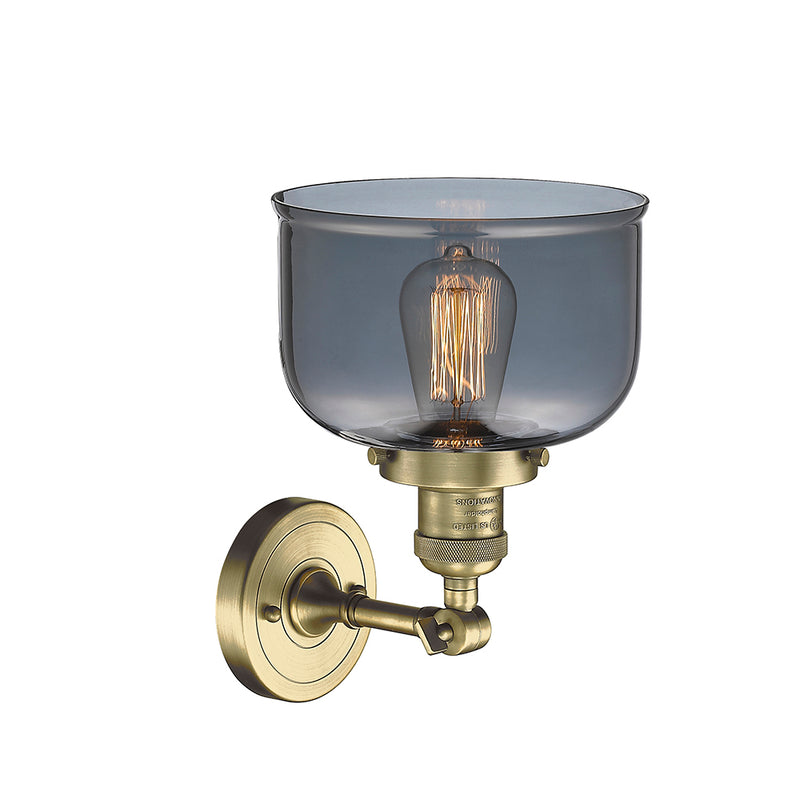 Innovations Lighting Large Bell 1 Light Semi-Flush Mount Part Of The Franklin Restoration Collection 201F-AB-G73-LED