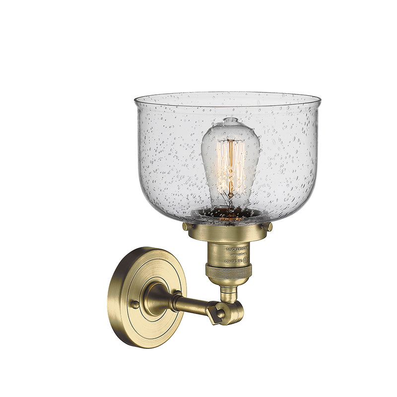 Innovations Lighting Large Bell 1 Light Semi-Flush Mount Part Of The Franklin Restoration Collection 201F-AB-G74-LED