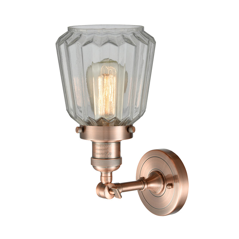 Innovations Lighting Chatham 1 Light Semi-Flush Mount Part Of The Franklin Restoration Collection 201F-AC-G142-LED