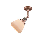 Innovations Lighting Fulton 1 Light Semi-Flush Mount Part Of The Franklin Restoration Collection 201F-AC-G171