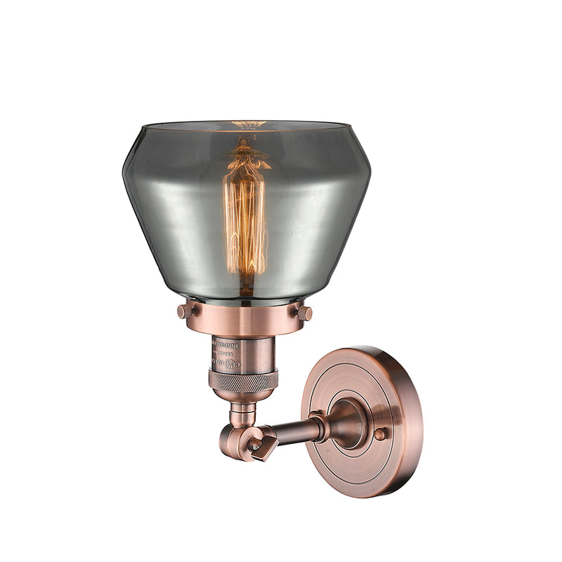 Innovations Lighting Fulton 1 Light Semi-Flush Mount Part Of The Franklin Restoration Collection 201F-AC-G173-LED