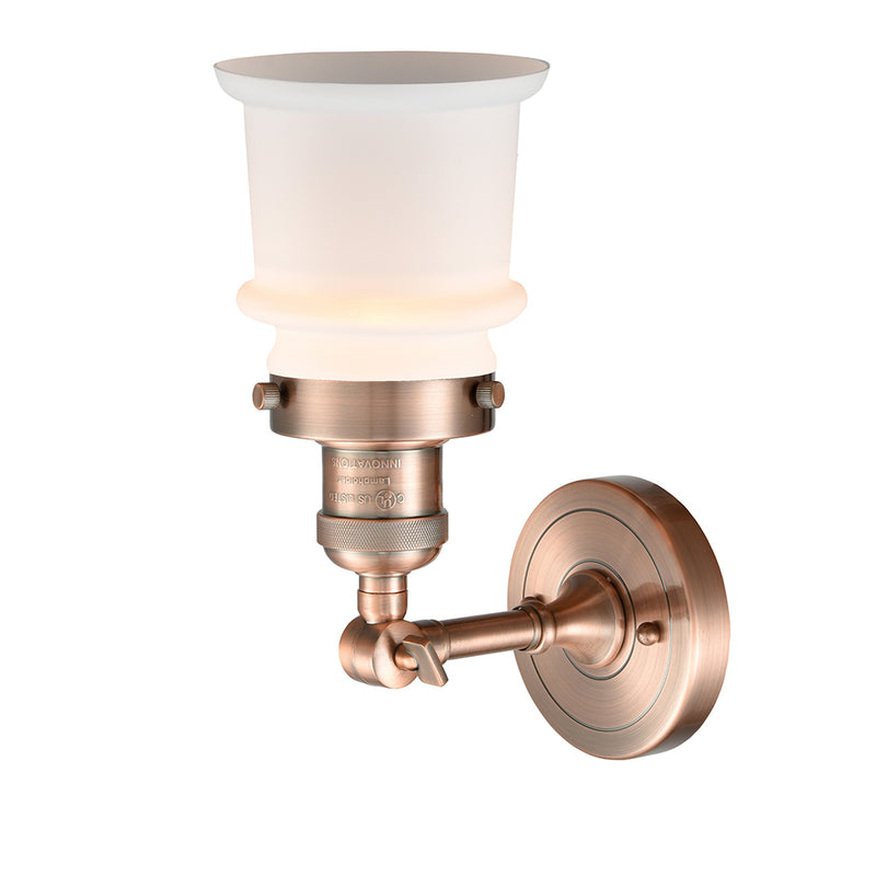 Innovations Lighting Small Canton 1 Light Semi-Flush Mount Part Of The Franklin Restoration Collection 201F-AC-G181S-LED