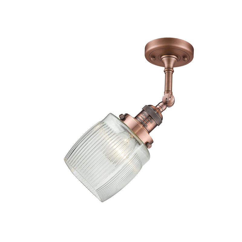 Innovations Lighting Colton 1 Light Semi-Flush Mount Part Of The Franklin Restoration Collection 201F-AC-G302