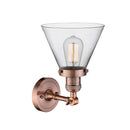 Innovations Lighting Large Cone 1 Light Semi-Flush Mount Part Of The Franklin Restoration Collection 201F-AC-G42