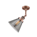 Innovations Lighting Large Cone 1 Light Semi-Flush Mount Part Of The Franklin Restoration Collection 201F-AC-G43