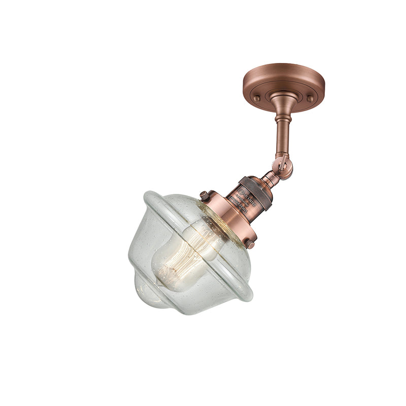 Innovations Lighting Small Oxford 1 Light Semi-Flush Mount Part Of The Franklin Restoration Collection 201F-AC-G534-LED