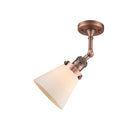 Innovations Lighting Small Cone 1 Light Semi-Flush Mount Part Of The Franklin Restoration Collection 201F-AC-G61