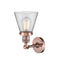 Innovations Lighting Small Cone 1 Light Semi-Flush Mount Part Of The Franklin Restoration Collection 201F-AC-G62