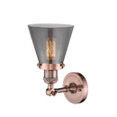 Innovations Lighting Small Cone 1 Light Semi-Flush Mount Part Of The Franklin Restoration Collection 201F-AC-G63