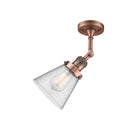 Innovations Lighting Small Cone 1 Light Semi-Flush Mount Part Of The Franklin Restoration Collection 201F-AC-G64-LED