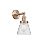 Innovations Lighting Small Cone 1 Light Semi-Flush Mount Part Of The Franklin Restoration Collection 201F-AC-G64-LED