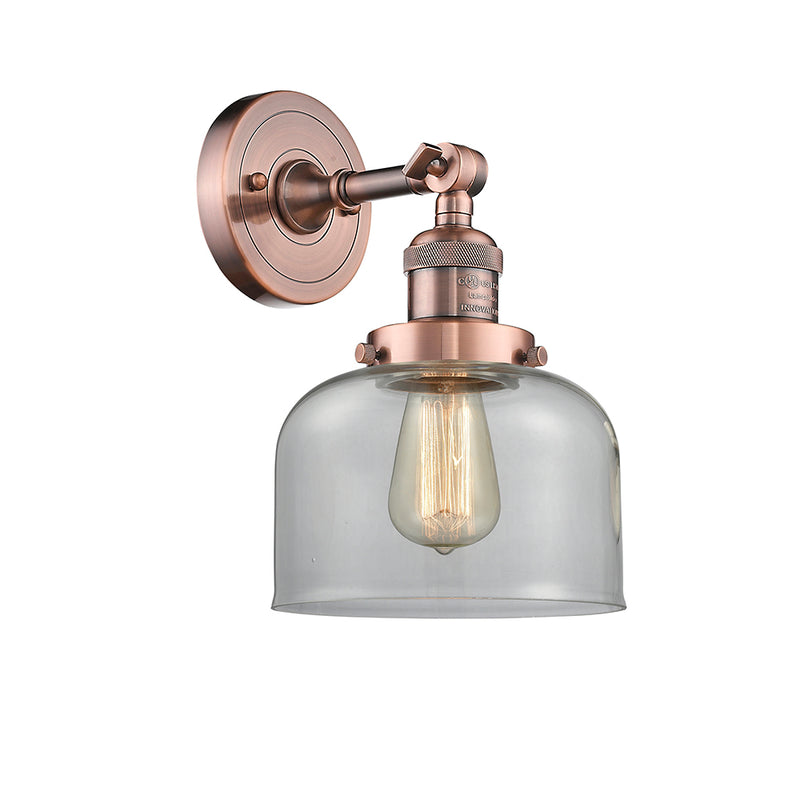 Innovations Lighting Large Bell 1 Light Semi-Flush Mount Part Of The Franklin Restoration Collection 201F-AC-G72-LED