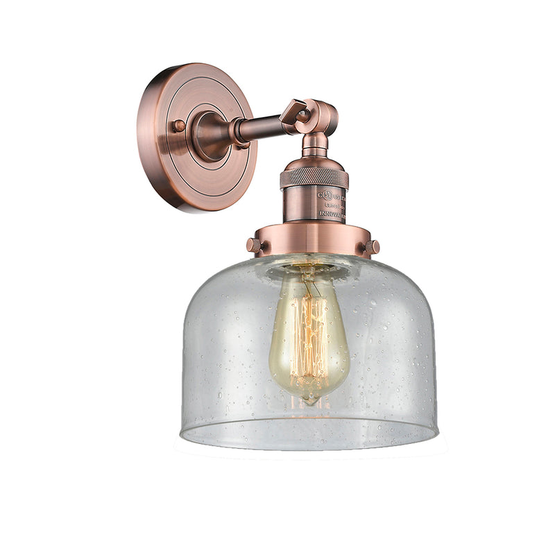 Innovations Lighting Large Bell 1 Light Semi-Flush Mount Part Of The Franklin Restoration Collection 201F-AC-G74