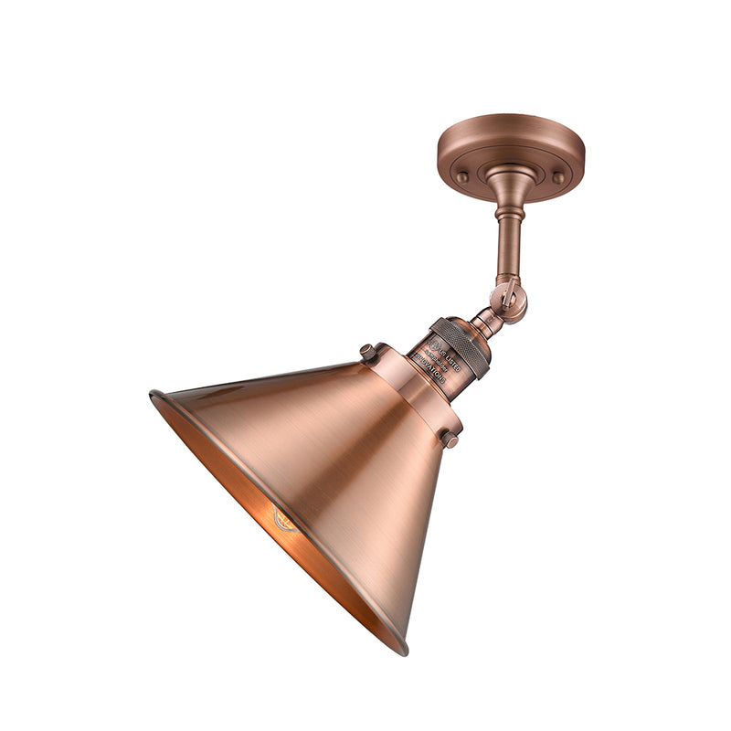 Innovations Lighting Briarcliff 1 Light Semi-Flush Mount Part Of The Franklin Restoration Collection 201F-AC-M10-AC