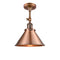 Briarcliff Semi-Flush Mount shown in the Antique Copper finish with a Antique Copper shade