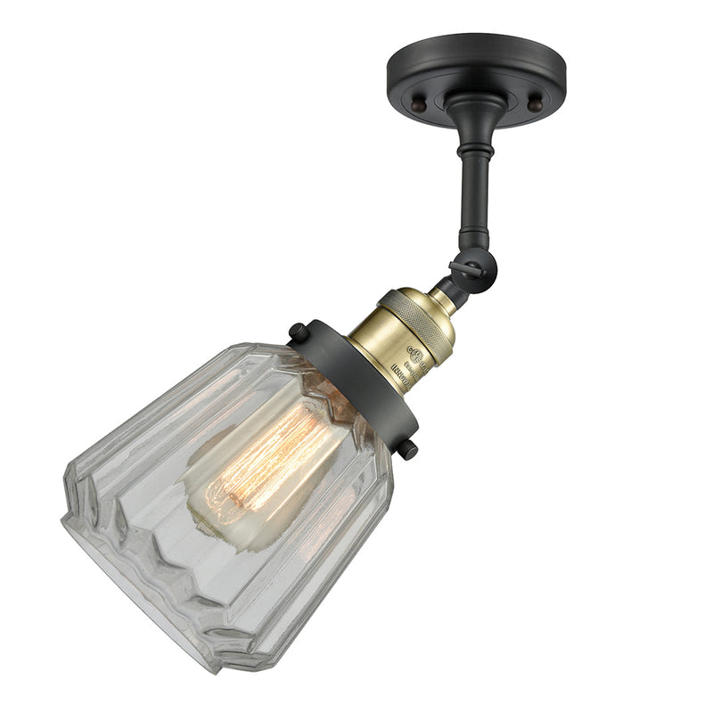 Innovations Lighting Chatham 1 Light Semi-Flush Mount Part Of The Franklin Restoration Collection 201F-BAB-G142-LED