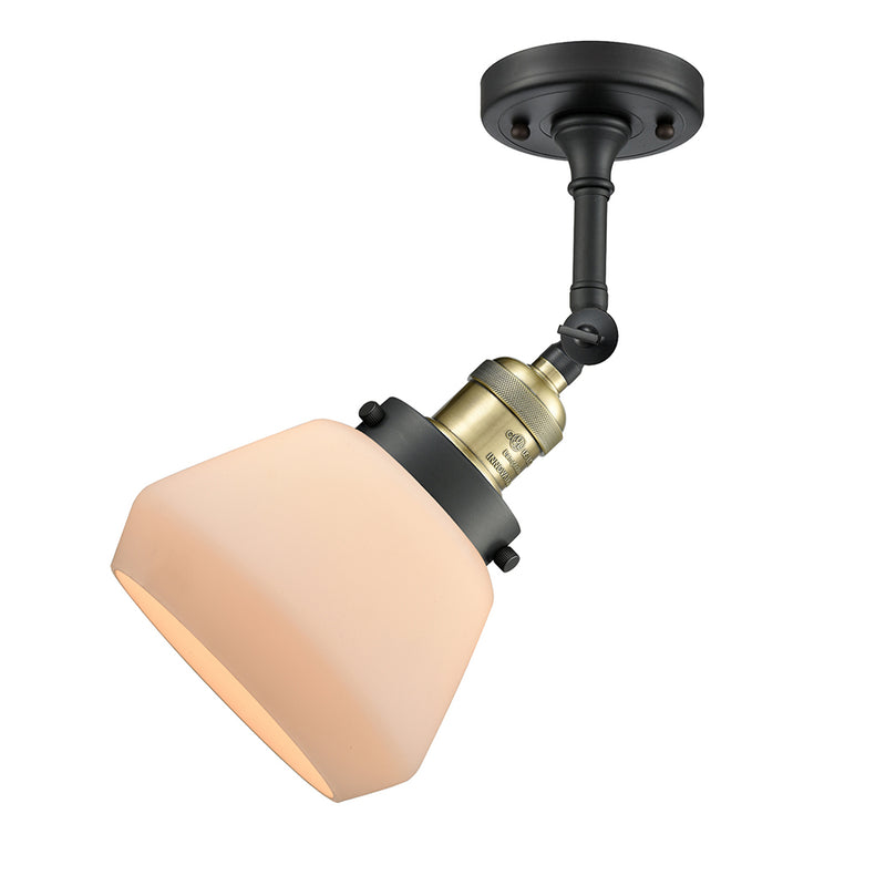 Innovations Lighting Fulton 1 Light Semi-Flush Mount Part Of The Franklin Restoration Collection 201F-BAB-G171-LED