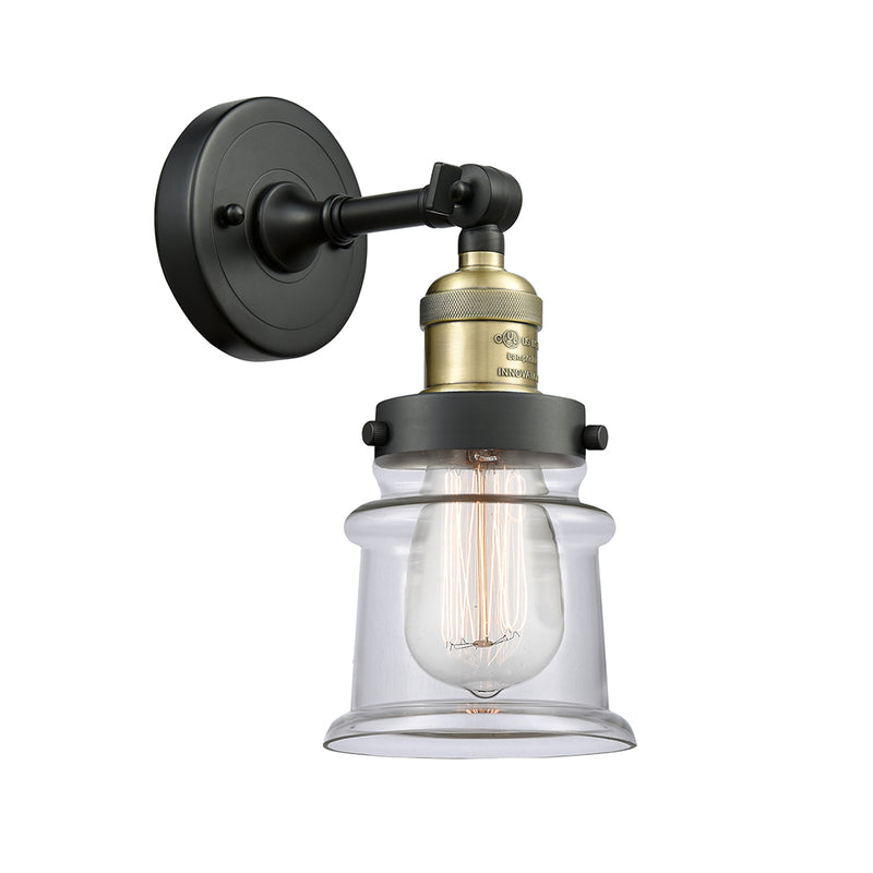 Innovations Lighting Small Canton 1 Light Semi-Flush Mount Part Of The Franklin Restoration Collection 201F-BAB-G182S-LED