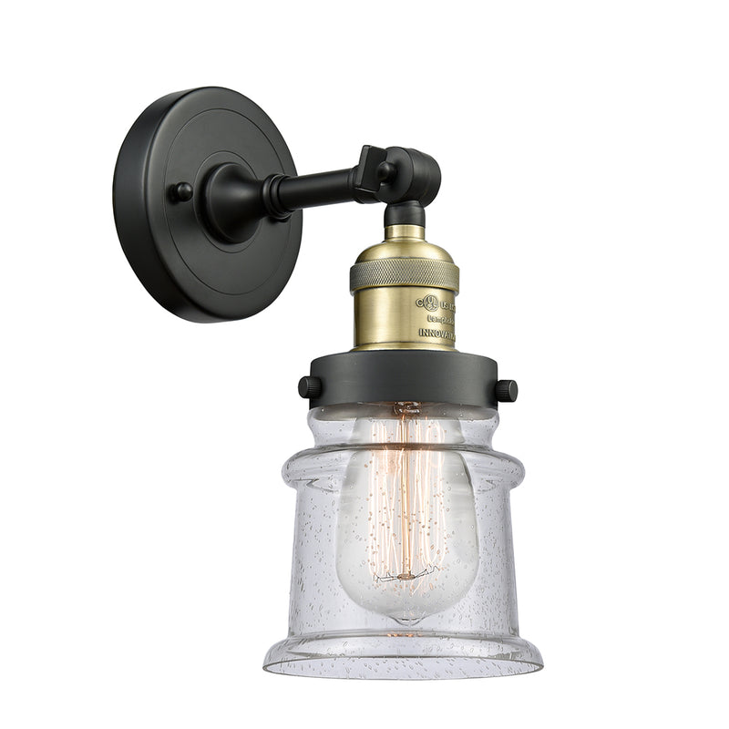 Innovations Lighting Small Canton 1 Light Semi-Flush Mount Part Of The Franklin Restoration Collection 201F-BAB-G184S