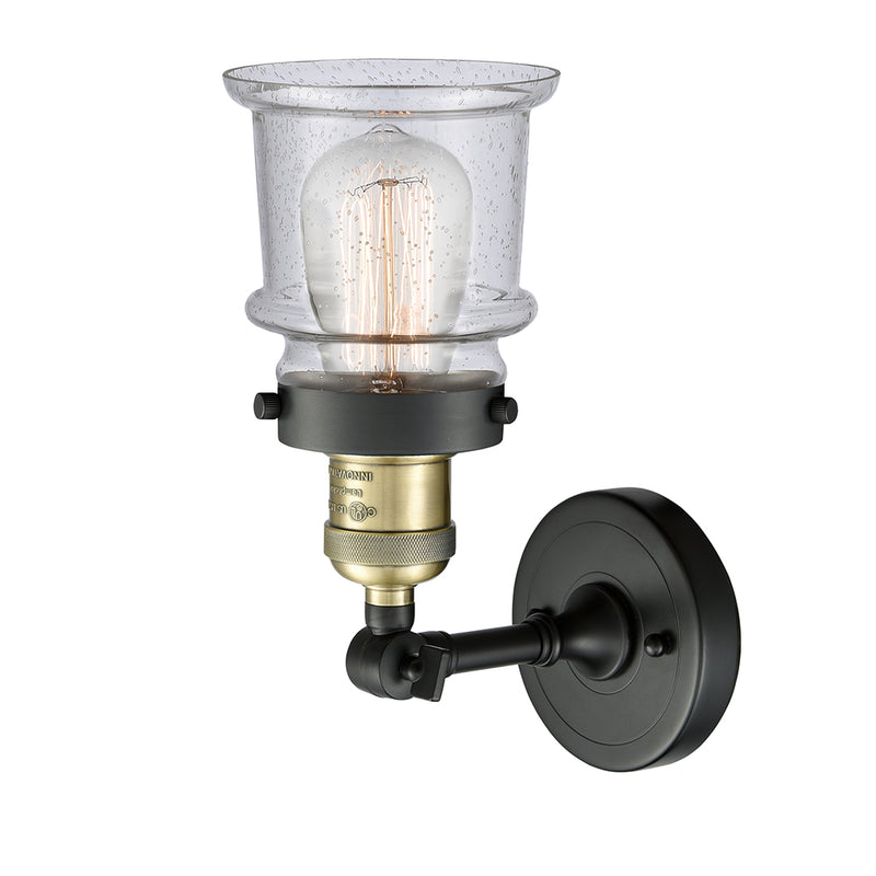 Innovations Lighting Small Canton 1 Light Semi-Flush Mount Part Of The Franklin Restoration Collection 201F-BAB-G184S-LED