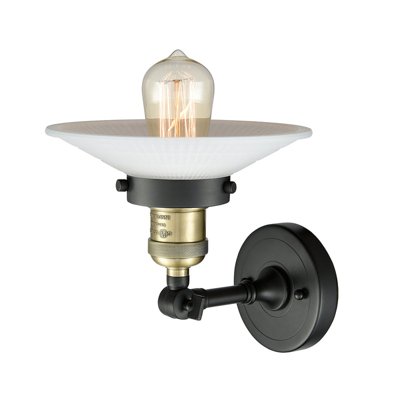 Innovations Lighting Halophane 1 Light Semi-Flush Mount Part Of The Franklin Restoration Collection 201F-BAB-G1