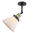 Innovations Lighting Large Cone 1 Light Semi-Flush Mount Part Of The Franklin Restoration Collection 201F-BAB-G41-LED