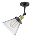 Innovations Lighting Large Cone 1 Light Semi-Flush Mount Part Of The Franklin Restoration Collection 201F-BAB-G42-LED