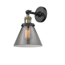 Innovations Lighting Large Cone 1 Light Semi-Flush Mount Part Of The Franklin Restoration Collection 201F-BAB-G43