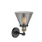 Innovations Lighting Large Cone 1 Light Semi-Flush Mount Part Of The Franklin Restoration Collection 201F-BAB-G43-LED