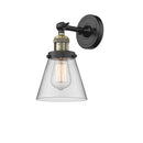 Innovations Lighting Small Cone 1 Light Semi-Flush Mount Part Of The Franklin Restoration Collection 201F-BAB-G62-LED