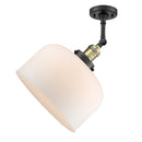 Innovations Lighting X-Large Bell 1 Light Semi-Flush Mount Part Of The Franklin Restoration Collection 201F-BAB-G71-L-LED