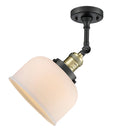 Innovations Lighting Large Bell 1 Light Semi-Flush Mount Part Of The Franklin Restoration Collection 201F-BAB-G71-LED