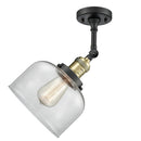 Innovations Lighting Large Bell 1 Light Semi-Flush Mount Part Of The Franklin Restoration Collection 201F-BAB-G72-LED