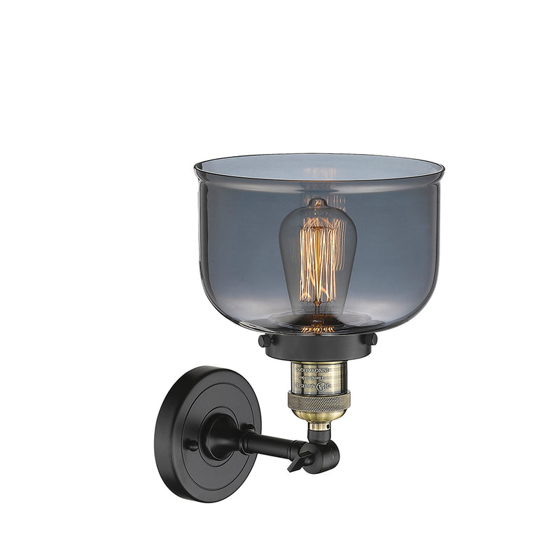 Innovations Lighting Large Bell 1 Light Semi-Flush Mount Part Of The Franklin Restoration Collection 201F-BAB-G73-LED