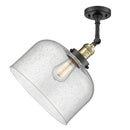 Innovations Lighting X-Large Bell 1 Light Semi-Flush Mount Part Of The Franklin Restoration Collection 201F-BAB-G74-L