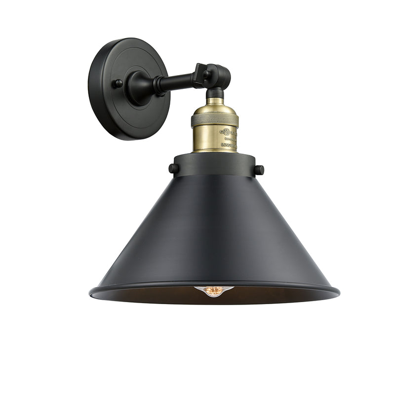 Innovations Lighting Briarcliff 1 Light Semi-Flush Mount Part Of The Franklin Restoration Collection 201F-BAB-M10-BK