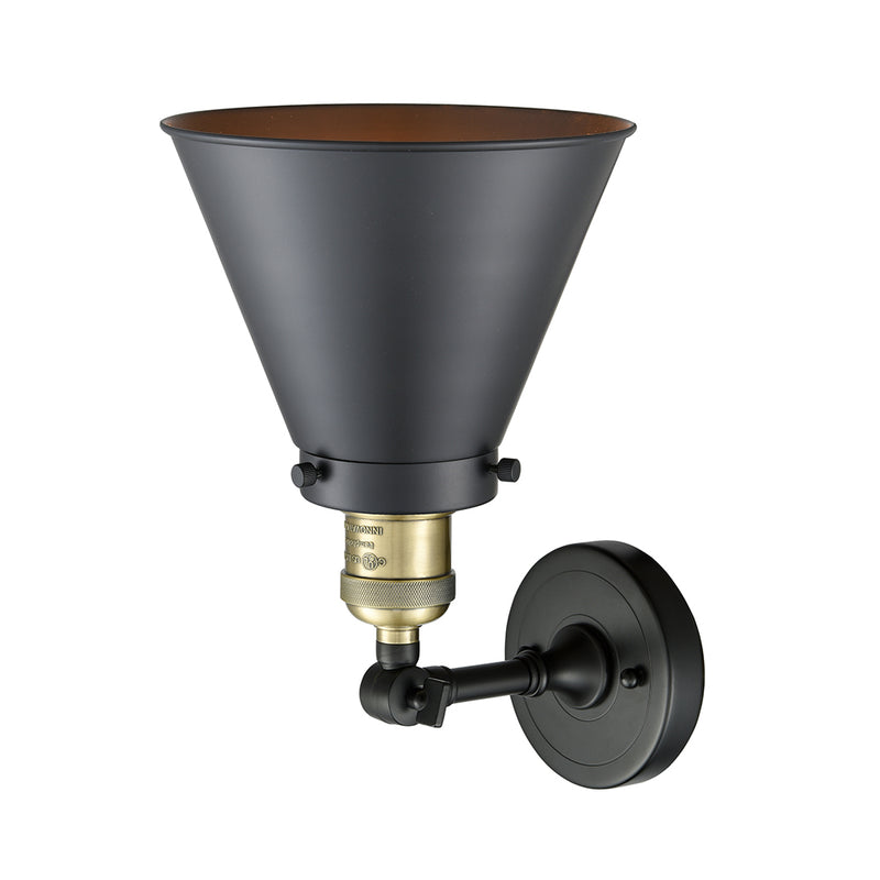 Innovations Lighting Appalachian 1 Light Semi-Flush Mount Part Of The Franklin Restoration Collection 201F-BAB-M13-BK