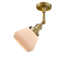 Innovations Lighting Fulton 1 Light Semi-Flush Mount Part Of The Franklin Restoration Collection 201F-BB-G171