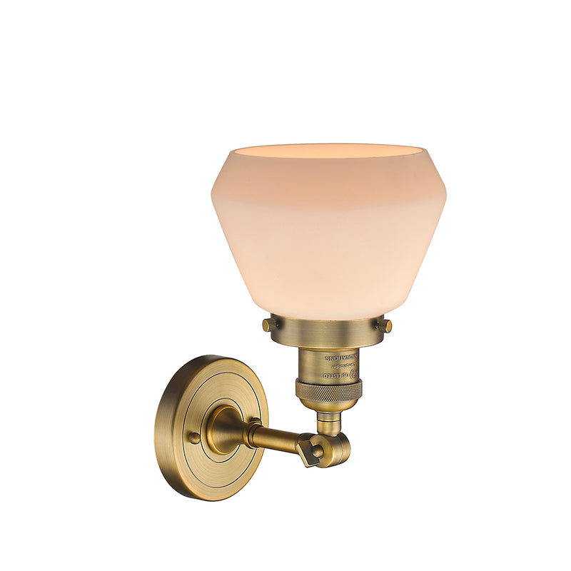 Innovations Lighting Fulton 1 Light Semi-Flush Mount Part Of The Franklin Restoration Collection 201F-BB-G171