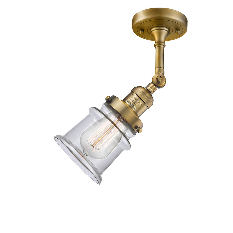 Innovations Lighting Small Canton 1 Light Semi-Flush Mount Part Of The Franklin Restoration Collection 201F-BB-G182S