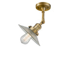 Innovations Lighting Halophane 1 Light Semi-Flush Mount Part Of The Franklin Restoration Collection 201F-BB-G2-LED