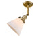 Innovations Lighting Large Cone 1 Light Semi-Flush Mount Part Of The Franklin Restoration Collection 201F-BB-G41