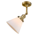 Innovations Lighting Large Cone 1 Light Semi-Flush Mount Part Of The Franklin Restoration Collection 201F-BB-G41-LED