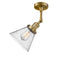 Innovations Lighting Large Cone 1 Light Semi-Flush Mount Part Of The Franklin Restoration Collection 201F-BB-G44