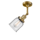 Innovations Lighting Small Bell 1 Light Semi-Flush Mount Part Of The Franklin Restoration Collection 201F-BB-G52-LED