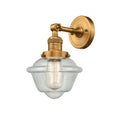 Innovations Lighting Small Oxford 1 Light Semi-Flush Mount Part Of The Franklin Restoration Collection 201F-BB-G534-LED