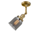 Innovations Lighting Small Bell 1 Light Semi-Flush Mount Part Of The Franklin Restoration Collection 201F-BB-G53-LED