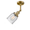 Innovations Lighting Small Bell 1 Light Semi-Flush Mount Part Of The Franklin Restoration Collection 201F-BB-G54