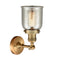 Innovations Lighting Small Bell 1 Light Semi-Flush Mount Part Of The Franklin Restoration Collection 201F-BB-G58-LED